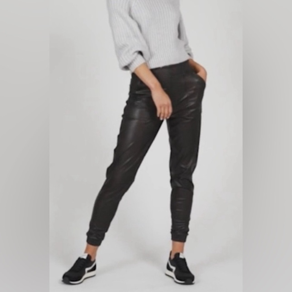 SPANX Black Faux Leather Leggings